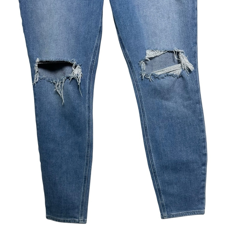 PAIGE Cheeky Ultra High Rise Skinny Jeans Destructed Swap Meet Women’s Size 31 - Picture 3 of 11